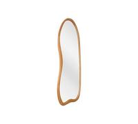 Vente-unique - Grand Miroir Mural Organique en Bois de pin - L. 68 x H. 178 cm - Naturel - HARVIL