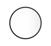 Vente-unique-Grand Miroir Mural Rond en Bois de Paulownia - D. 150 cm - Noir - Zang