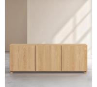 Vente-unique Habitat - Buffet Bas 3 Portes en chêne - Naturel - Design by Hélèna Pille Drio