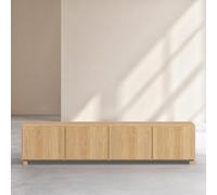 Vente-unique Habitat - Meuble TV 4 Portes en chêne - Naturel - Design by Hélèna Pille Drio