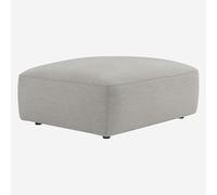 Vente-unique Habitat - Repose-Pied en Tissu - Gris Perle Cremi