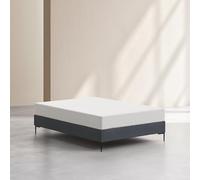 Vente-unique Habitat - Sommier tapissier à Lattes en Tissu - 140 x 200 cm - Gris Anthracite NOTA