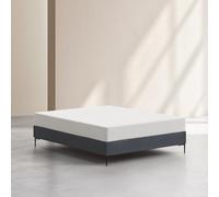 Vente-unique Habitat - Sommier tapissier à Lattes en Tissu - 160 x 200 cm - Gris Anthracite NOTA