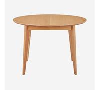 Vente-unique Habitat - Table Ronde Extensible en chêne - Naturel Moder II