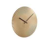 Vente-unique - Horloge Murale Art déco - D. 50 cm - Métal - Doré - FELINAR
