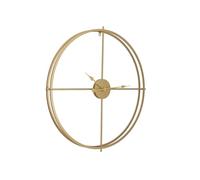 Vente-unique - Horloge Murale en métal - D. 80 cm - Doré - Newport