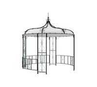 Vente-unique - Kiosque de Jardin en métal façon Fer forgé D300 x H305 cm - Vert - TILCARA
