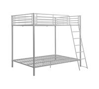 Vente-unique - Lits superposés 2 x 140 x 190 cm - Argent - Gemini III - pour Enfant