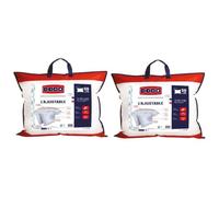 Lot de 2 oreillers DODO ergonomique anti-acariens à mémoire de forme - 50x70cm - CŒUR ADAPT