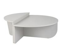 Vente-unique - Lot de 2 Tables Basses - Blanc - ALOEVA