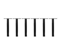 Vente-unique - Lot de 6 Pieds pour sommier Cadre à Lattes - Noir - APRANO de YSMÉE