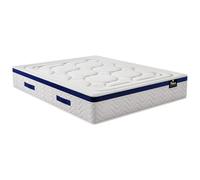 Vente-unique - Matelas 160 x 200 cm Hybride Ressorts ensachés 7 Zones et mémoire de Forme ép.30cm - Marquis de Palacio
