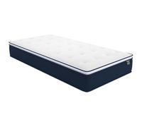 Matelas ressorts ensachés et surmatelas intégré ALTIER - DREAMEA - 80x200 cm - Très ferme - Blanc