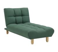 Vente-unique - Méridienne clic clac en Tissu Vert Esteban