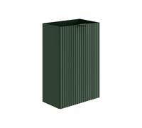 Vente-unique - Meuble pour Lave Main strié Porte réversible Vert - H60 x L40 x P22 - VAHIRA