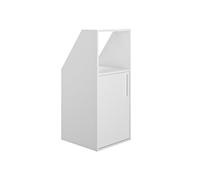 Vente-unique-Meuble sous Pente 1 Porte et 1 Niche - Blanc - ADEZIO