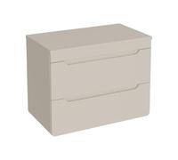 Vente-unique - Meuble sous Vasque Suspendu avec Planche - 80 cm - Beige - Aruba