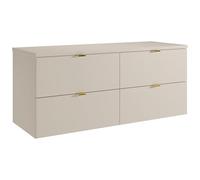 Vente-unique - Meuble sous Vasque Suspendu avec Planche - Beige - 120 cm - Lavena
