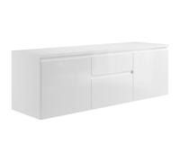 Vente-unique - Meuble sous Vasque Suspendu - Blanc - 150 cm - Jimena II