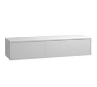 Vente-unique - Meuble sous Vasque Suspendu - Coloris Blanc - L150 cm - ISAURE II