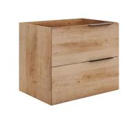 Vente-unique-Meuble sous Vasque Suspendu - Coloris Naturel Clair - 60 cm - NISAYA