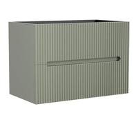 Vente-unique - Meuble sous Vasque Suspendu strié Vert - 80 cm - PAVANI