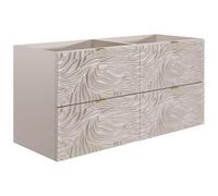 Vente-unique - Meuble sous Vasque Suspendu texturé - Beige - 120 cm - RINAREL