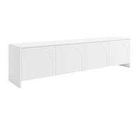Vente-unique-Meuble TV avec 4 Portes - Blanc - NALYRA de Maison Céphy