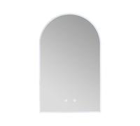 Vente-unique - Miroir de Salle de Bain en Arche Anti buée avec LEDs - L50 x H80 cm - ARCADI