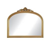 Vente-unique - Miroir en Bois de Paulownia - L. 107 x H. 90 cm - Doré - EYOB