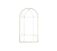 Vente-unique - Miroir fenêtre en métal - L. 80 x H. 150 cm - Doré Antique - PALMYRE