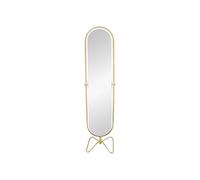 Vente-unique - Miroir pivotant sur Pied en métal - L. 45 x H. 171 cm - Doré - ASATU