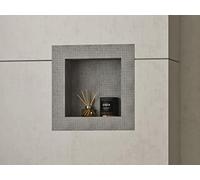 Vente-unique - Niche de Douche à encastrer et prête à carreler - 31 x 31 cm - Klara