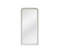 Vente-unique OZAIA - Grand Miroir en Bois de Paulownia - L. 80 x H. 180 cm -Blanc Mat - Heloise