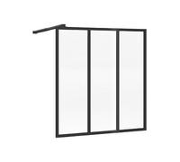 Vente-unique - Pare muret au style industriel - Noir mat - 90 x 100 cm - ZONIVRA