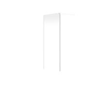 Vente-unique - Paroi de douche à l'italienne - Blanc mat - Verre 6 mm - 140x200 cm - DAREN