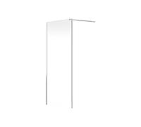 Vente-unique - Paroi de douche à l'italienne - Chrome - Verre 6 mm - 120x200 cm - DAREN