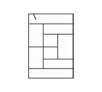 Paroi de douche à l'italienne style industriel - 140 x 200 cm - SEFANA II