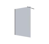 Vente-unique - Paroi de douche à l'italienne - Verre fumé gris - 140x200 cm - MALIKA II