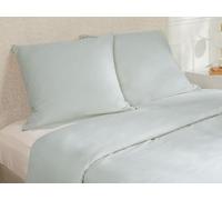 Vente-unique - Parure de lit en Satin 108 Fils/cm² - Housse de Couette 220 x 240 cm + 2 taies d'oreiller 63 x 63 cm - Gris Clair - TALORA de Palacio