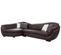 Canapé d'angle cuir de buffle 5 places CAIPI - Marron - Angle gauche de Pascal Morabito