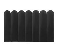 Vente-unique Pascal MORABITO - Panneaux muraux tête de lit - 210 cm - Velours - Gris - JAPI de Pascal Morabito