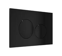 Vente-unique - Plaque de commande pour WC avec double touche - Noir - OPULUS