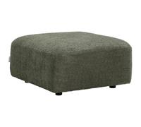 Vente-unique - Pouf en Tissu Bouclette Vert DANEPI