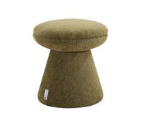 Vente-unique - Pouf en Tissu Chenille Vert ADEYOMA