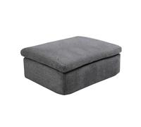 Pouf en tissu gris anthracite CORTOLINE