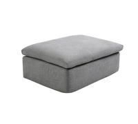 Pouf en tissu gris CORTOLINE