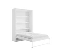 Vente-unique Rapi Lit pliant 140 x 200 cm ouverture verticale manuelle avec LED Blanc