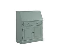 Secrétaire en pin et MDF - Coloris : Vert amande - CLEORE