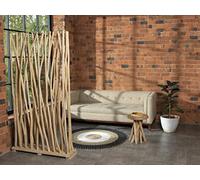 Vente-unique - Séparateur de pièce en Bois de Teck - L. 100 x P. 25 x H. 180 cm - Naturel - GAYANA